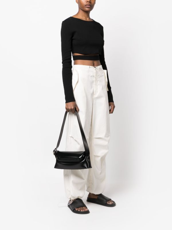 Osoi Folder Brot Leather Shoulder Bag | Black | FARFETCH