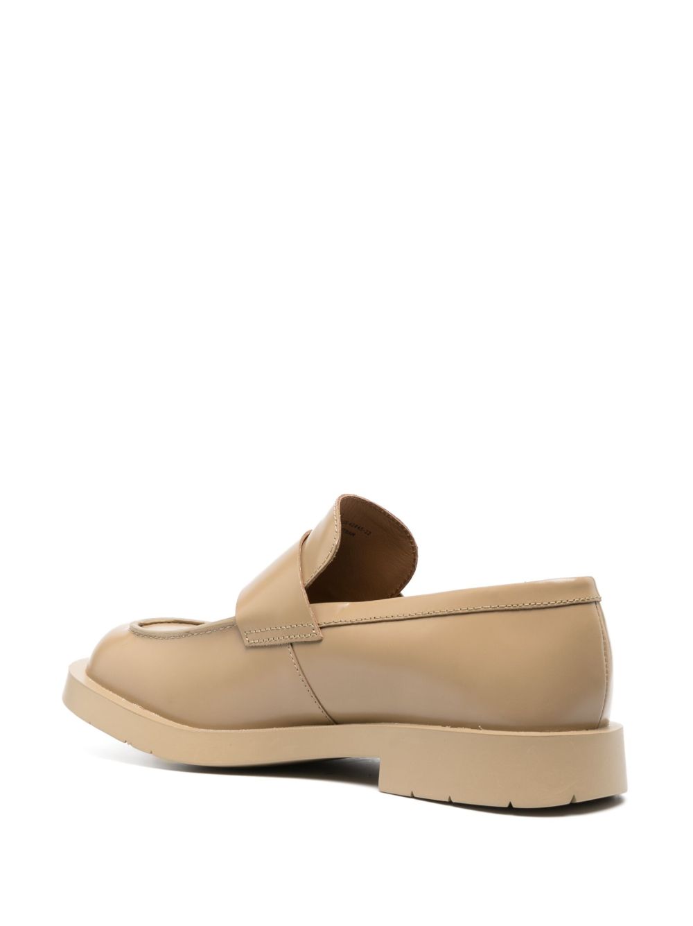 CamperLab スクエアトゥ レザーローファー | ニュートラル | FARFETCH JP