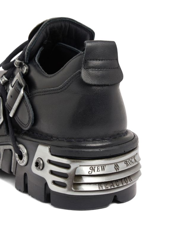 Rabanne x New Rock レザーブーツ | ブラック | FARFETCH JP