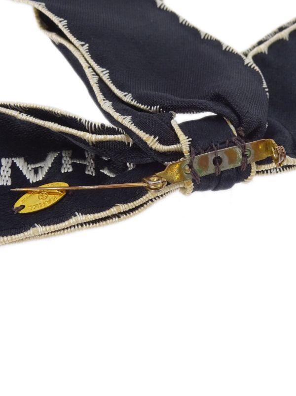 CHANEL Pre-Owned リボン ブローチ | ブラック | FARFETCH JP