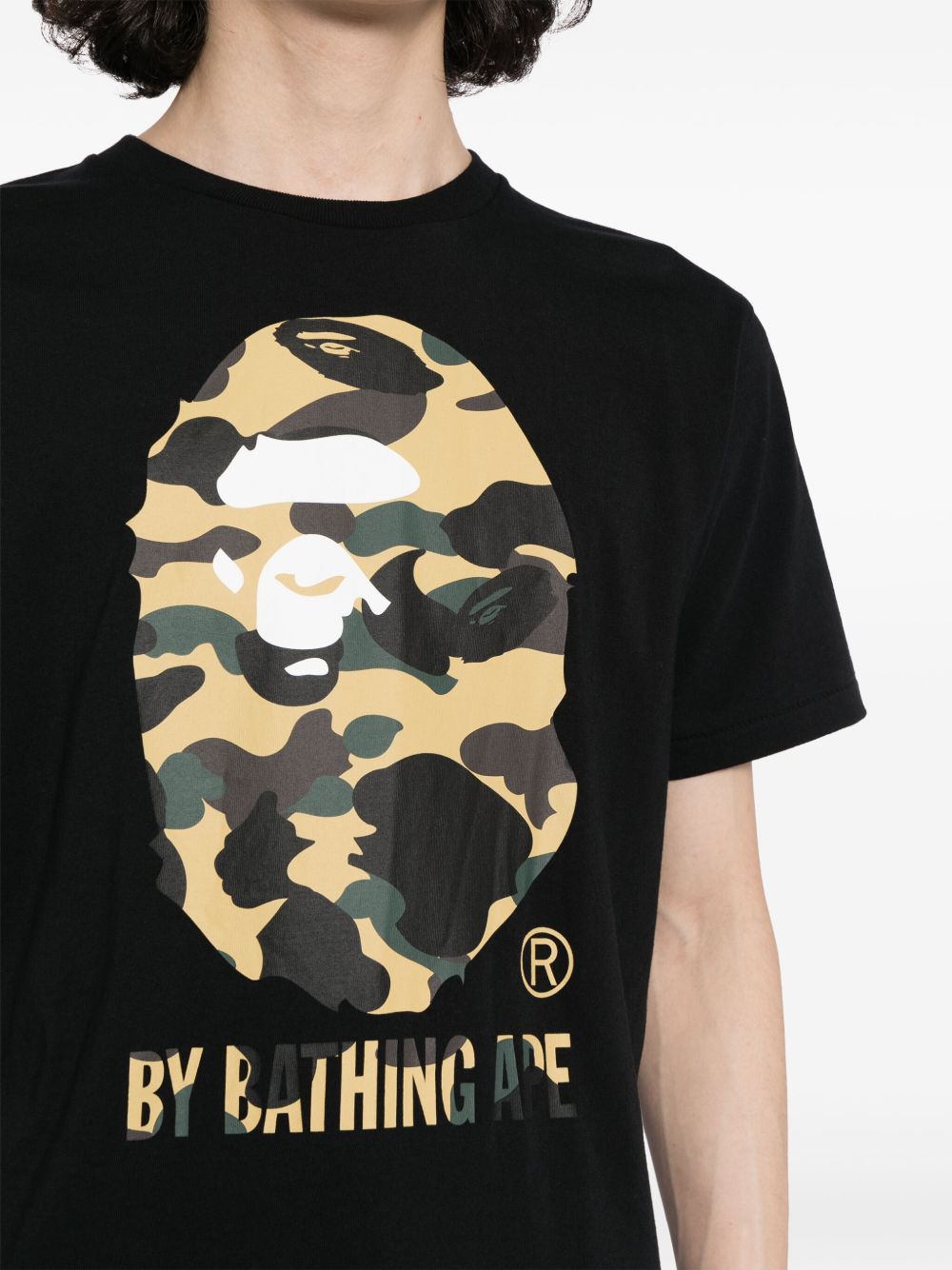 A BATHING APE® Camo Big Ape-print T-shirt | Black | FARFETCH
