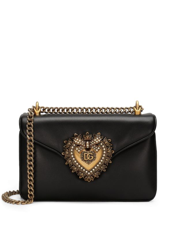 Dolce & Gabbana Devotion ショルダーバッグ M | ブラック | FARFETCH JP