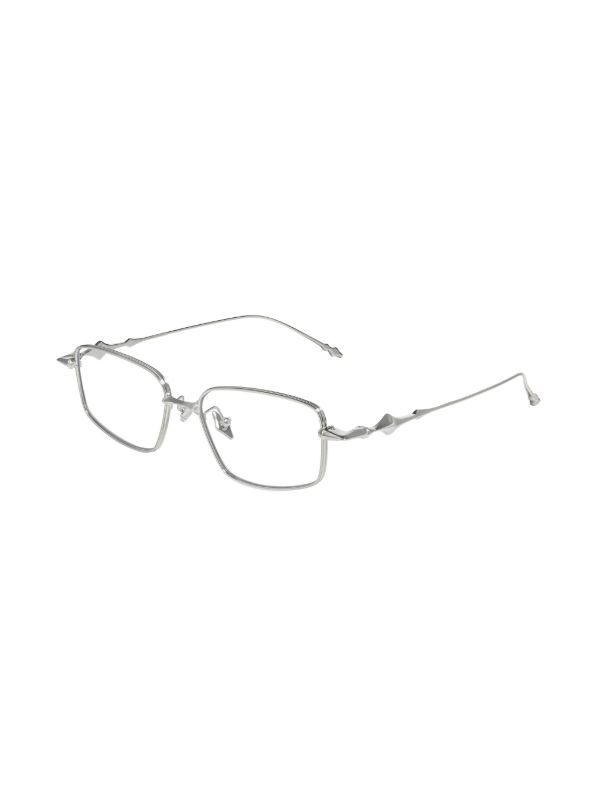 Gentle Monster Atomic 02B rectangle-frame Glasses | Silver | FARFETCH