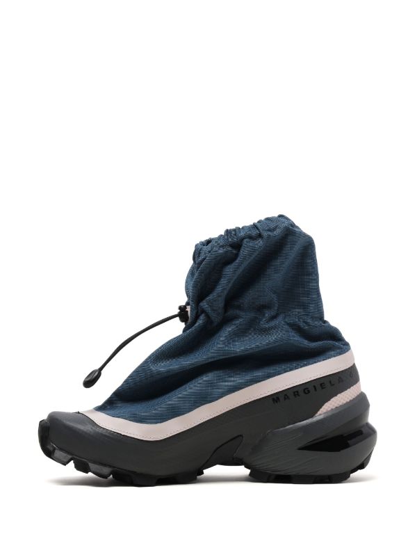 MM6 Maison Margiela X Salomon Cross Mid Panelled Sneakers | Blue