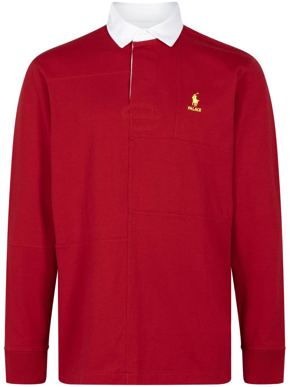 Palace x Ralph Lauren Pieced Rugby Shirt | Red | FARFETCH