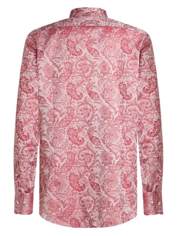 ETRO ペイズリー シャツ | ピンク | FARFETCH JP