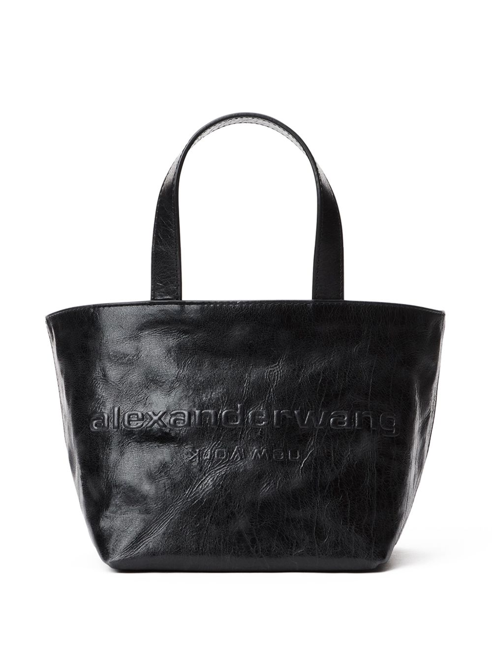 Alexander Wang Punch レザーハンドバッグ S | ブラック | FARFETCH JP