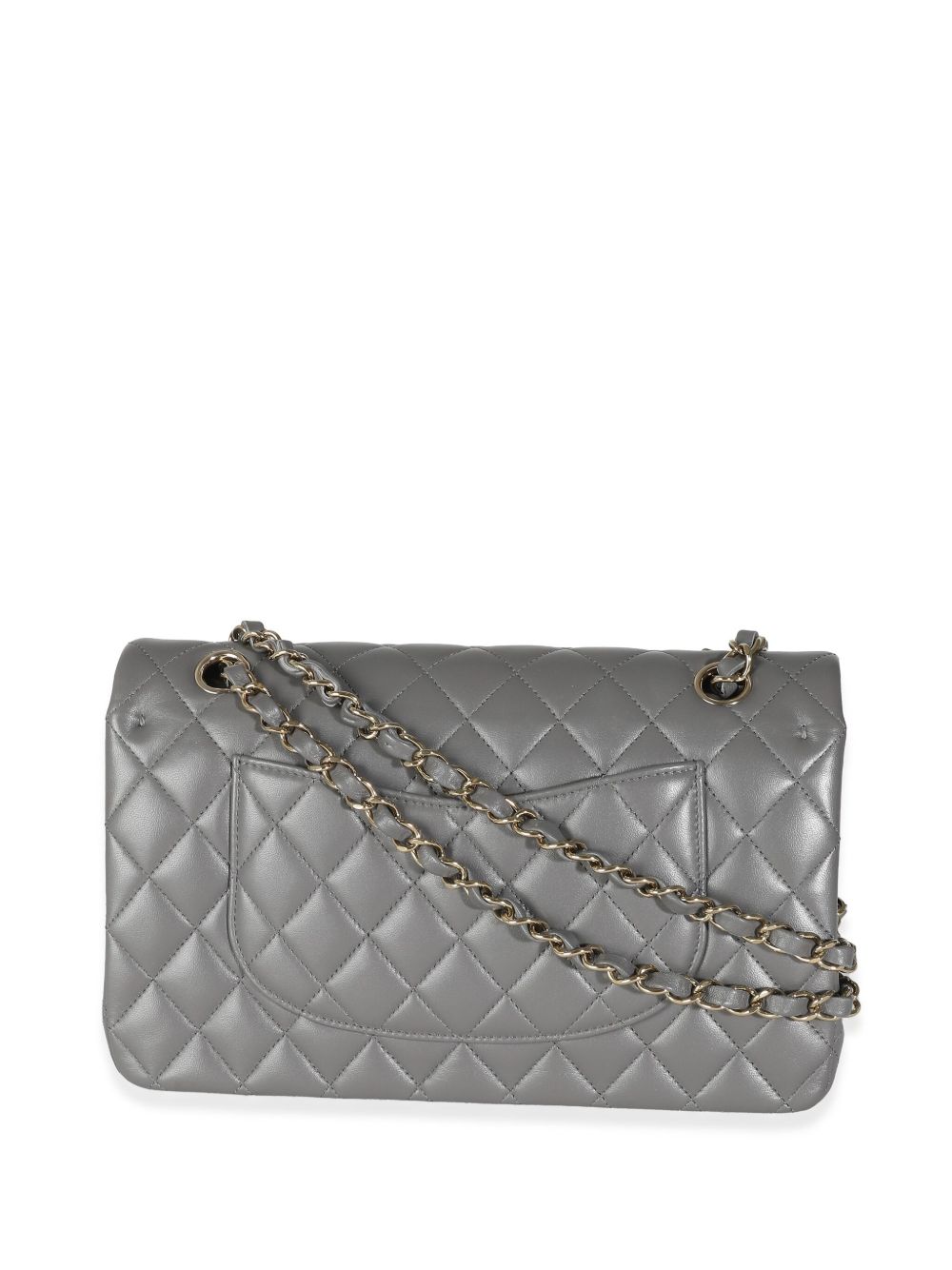 CHANEL Pre-Owned 2021-2023 Medium Double Flap Shoulder Bag | Grey