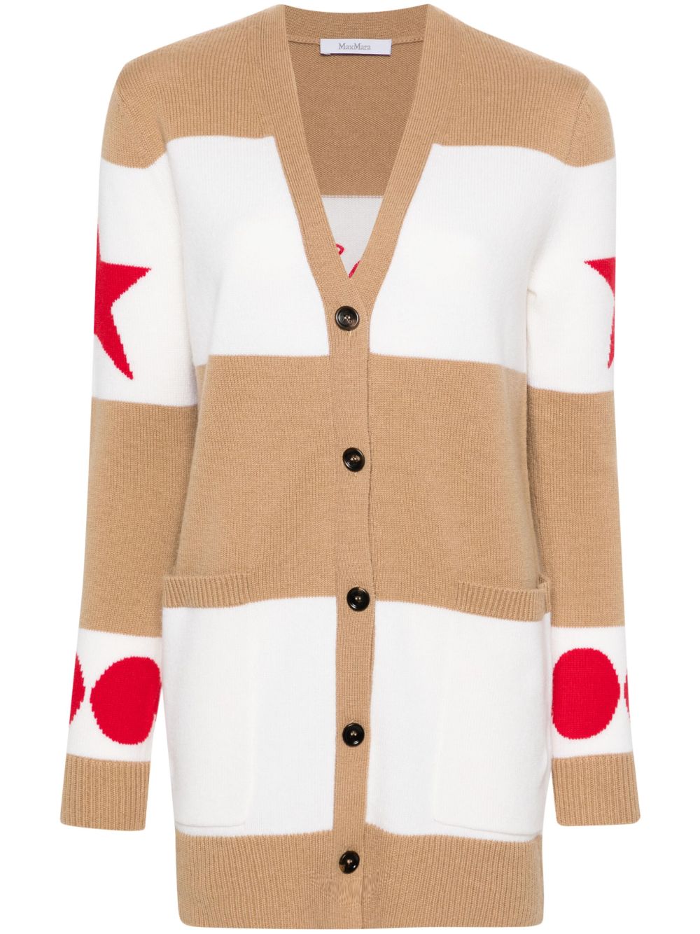 新品MAX MARA マックスマーラ カーディガン1951 キャメル L MAX MARA