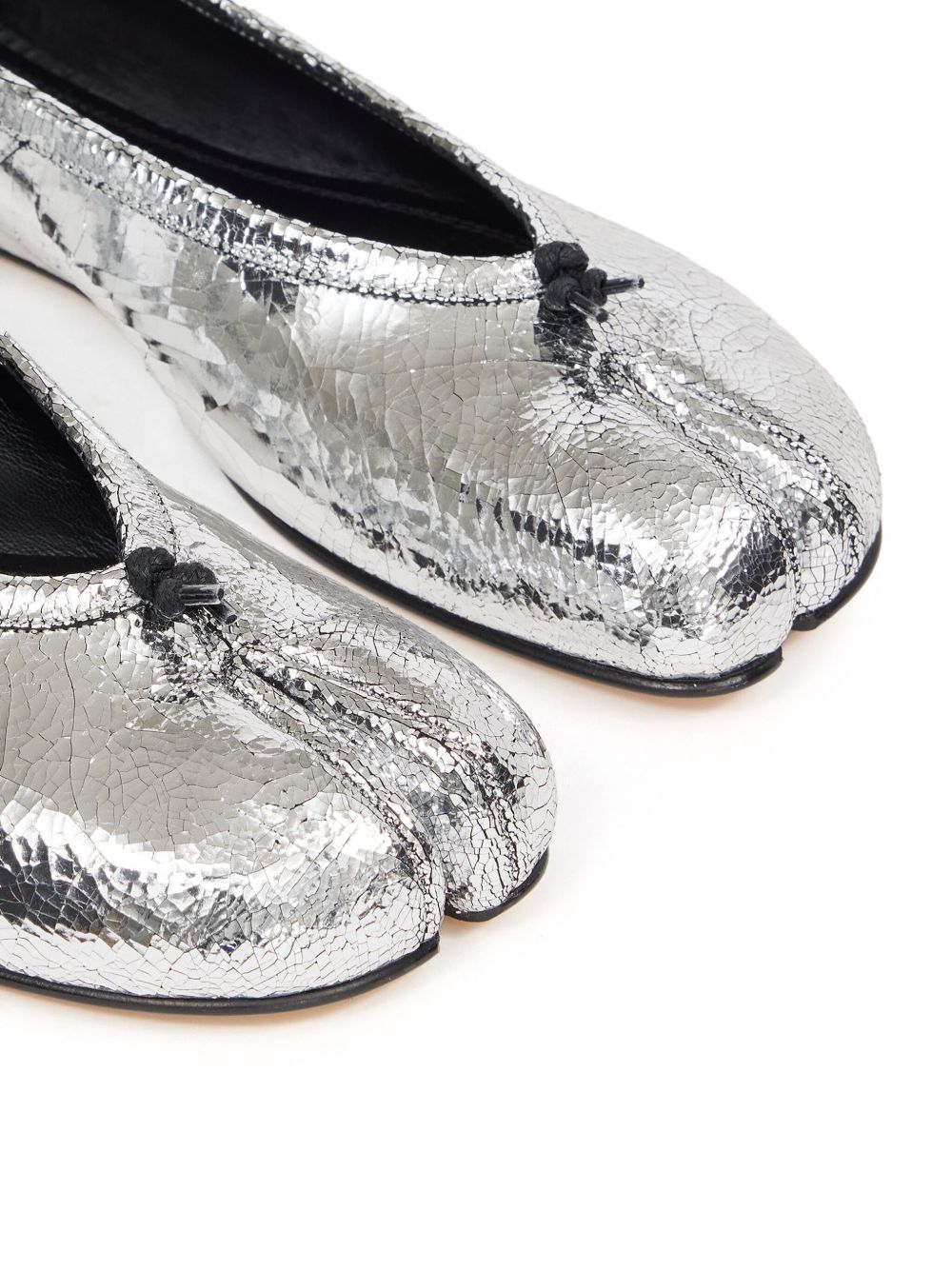 Maison Margiela Tabi Ballerina Shoes | Silver | FARFETCH CA