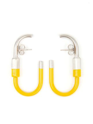 MM6 Maison Margiela カラビナ フープピアス | イエロー | FARFETCH JP