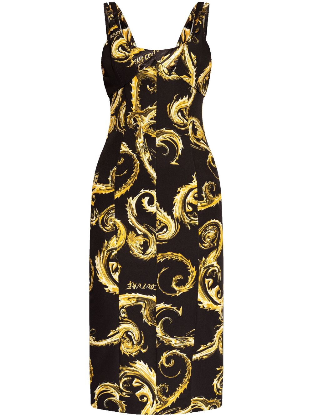 Versace Jeans Couture Strap Dress | Black | FARFETCH CA