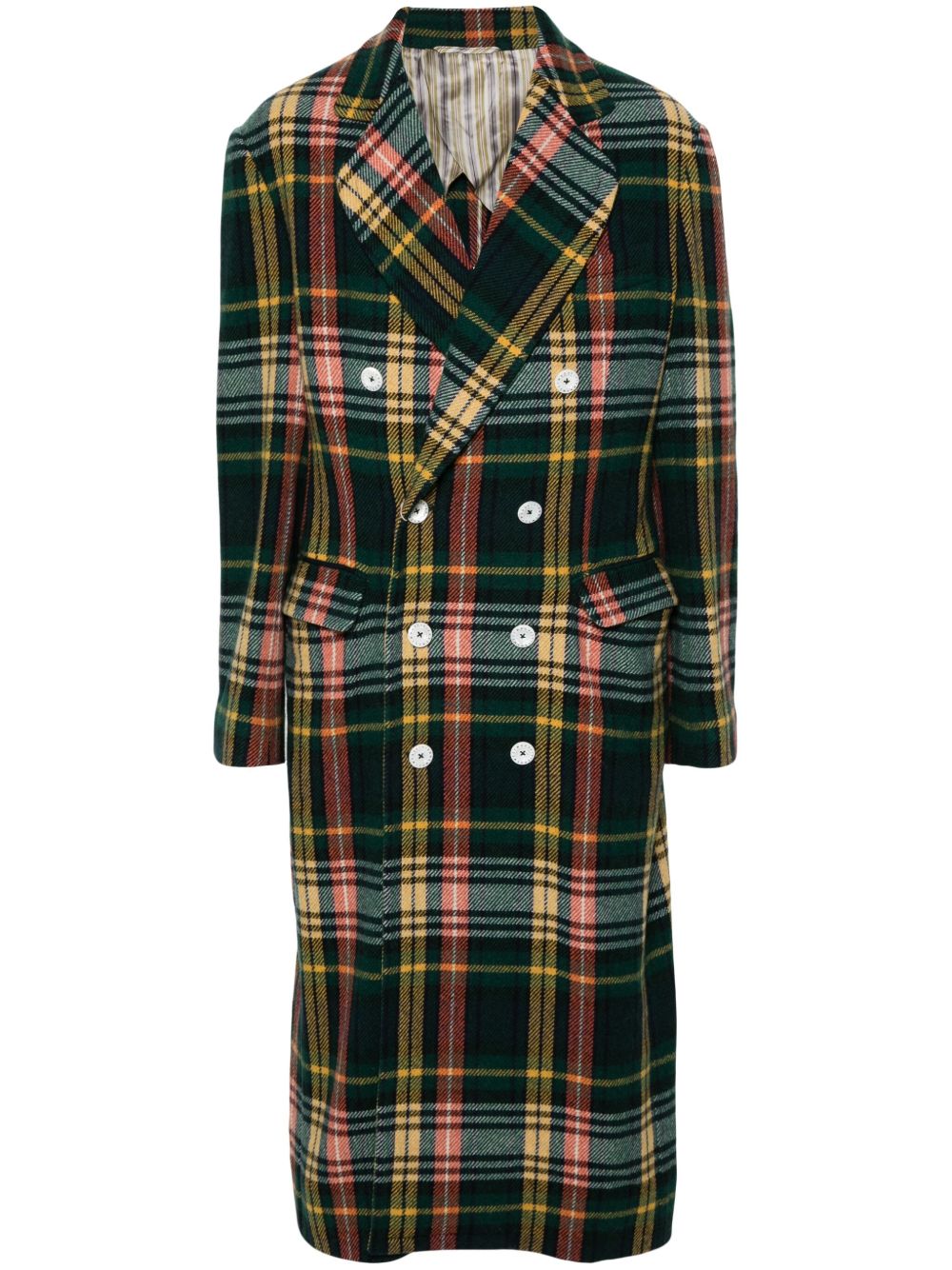 Vivienne Westwood Long Wreck Coat | Green | FARFETCH UK