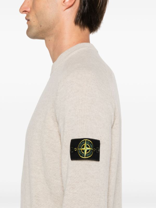Stone Island コンパスバッジ セーター | ニュートラル | FARFETCH JP