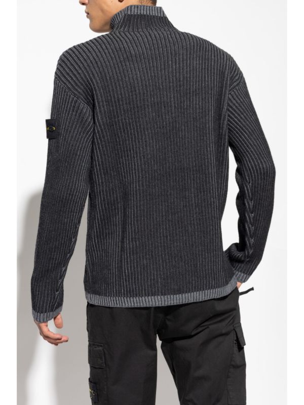 Stone Island quarter-zip Cardigan | Grey | FARFETCH