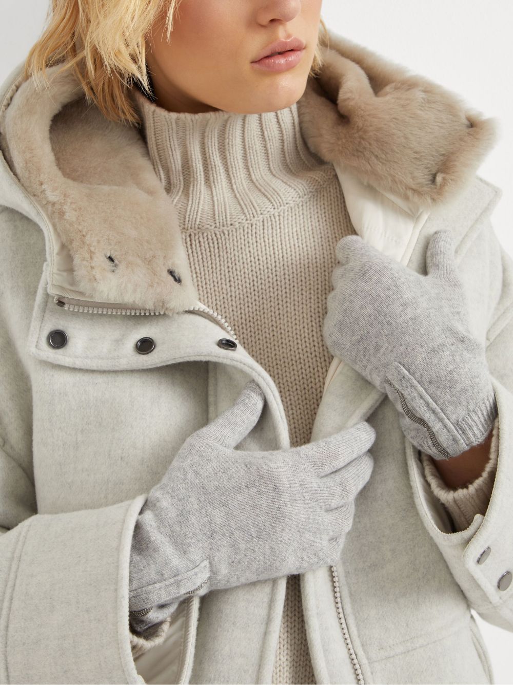 Brunello Cucinelli カシミア手袋 | グレー | FARFETCH JP