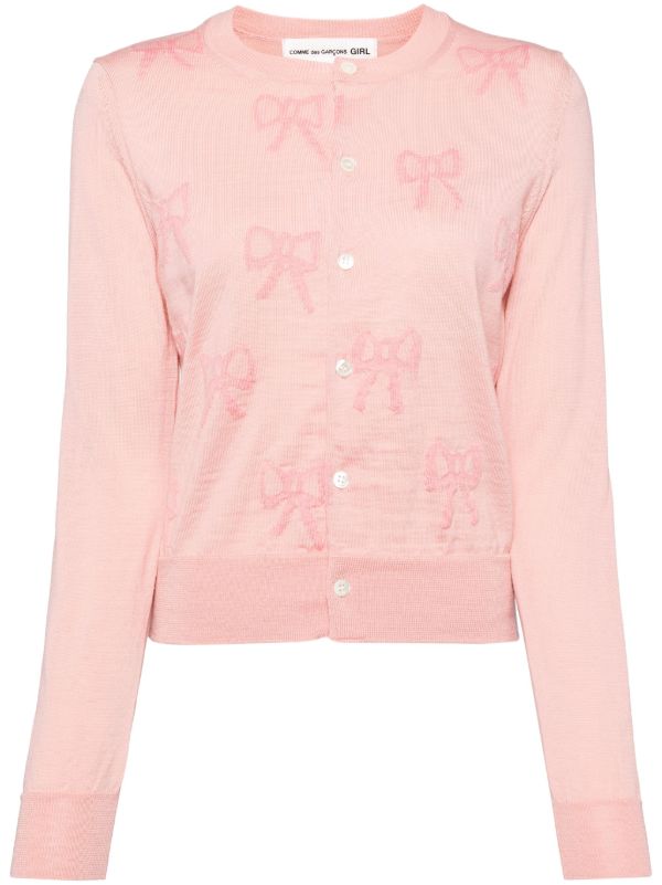 Comme Des Garçons Girl リボン カーディガン | ピンク | FARFETCH JP