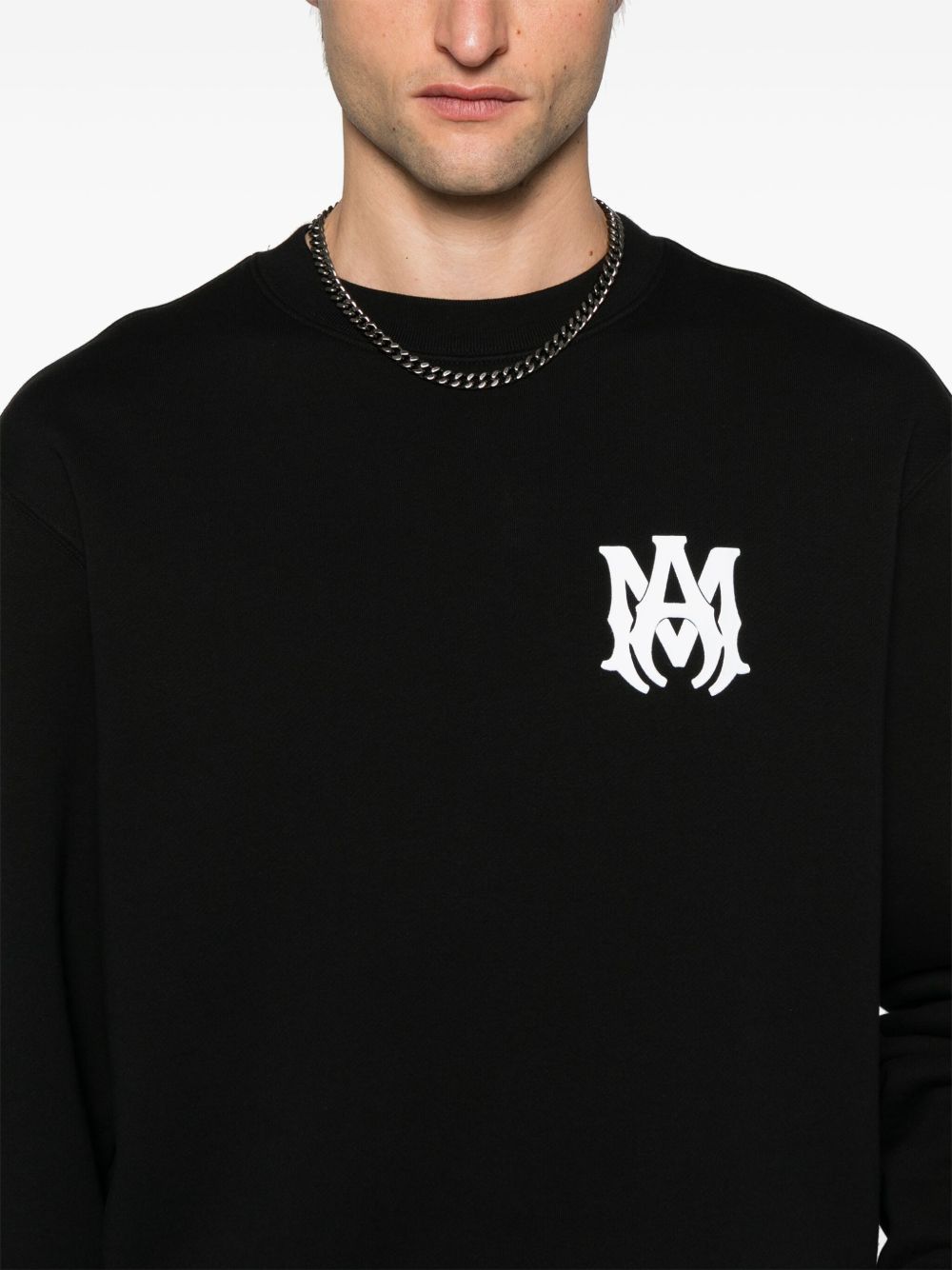 AMIRI logo-print Cotton Sweatshirt | Black | FARFETCH
