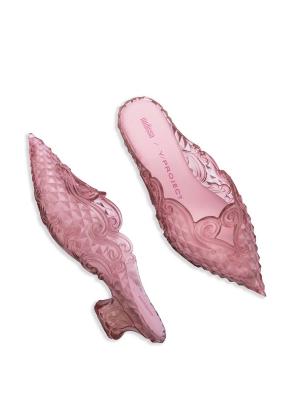Y/Project x Melissa 40mm Court Mules | Pink | FARFETCH