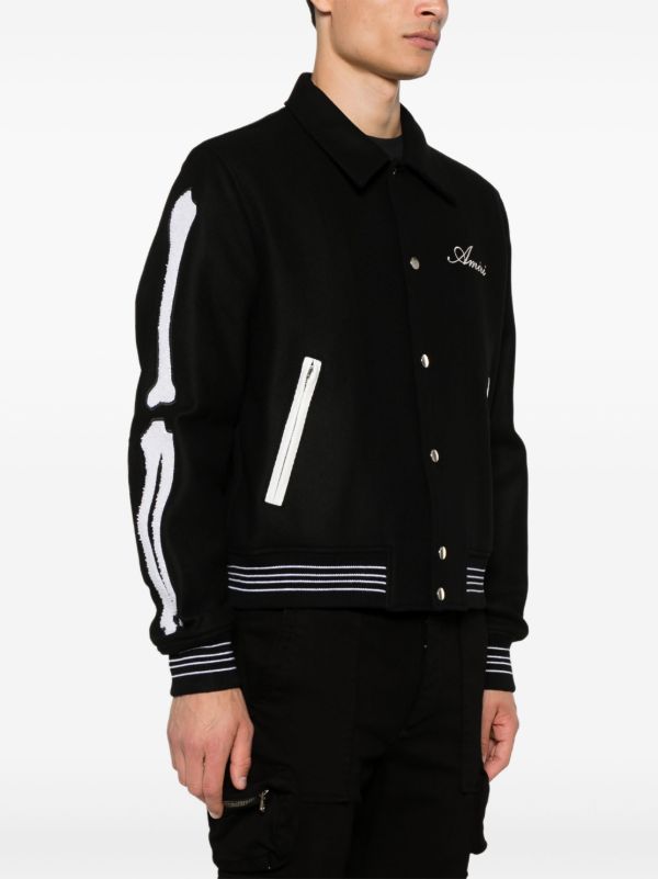 AMIRI Bones Bomber Jacket | Black | FARFETCH