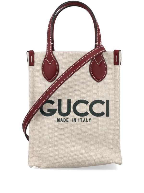 Gucci ロゴ トートバッグ | ニュートラル | FARFETCH JP