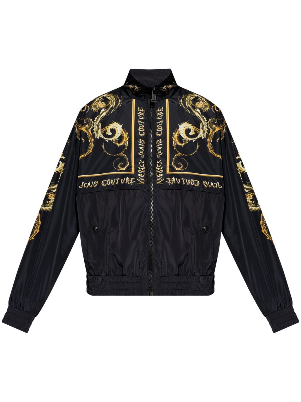 Versace Jeans Couture Chromo Couture-print Jacket | Black | FARFETCH