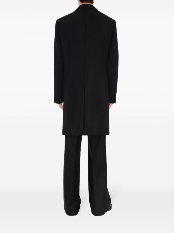 Burberry ウール コート | ブラック | FARFETCH JP