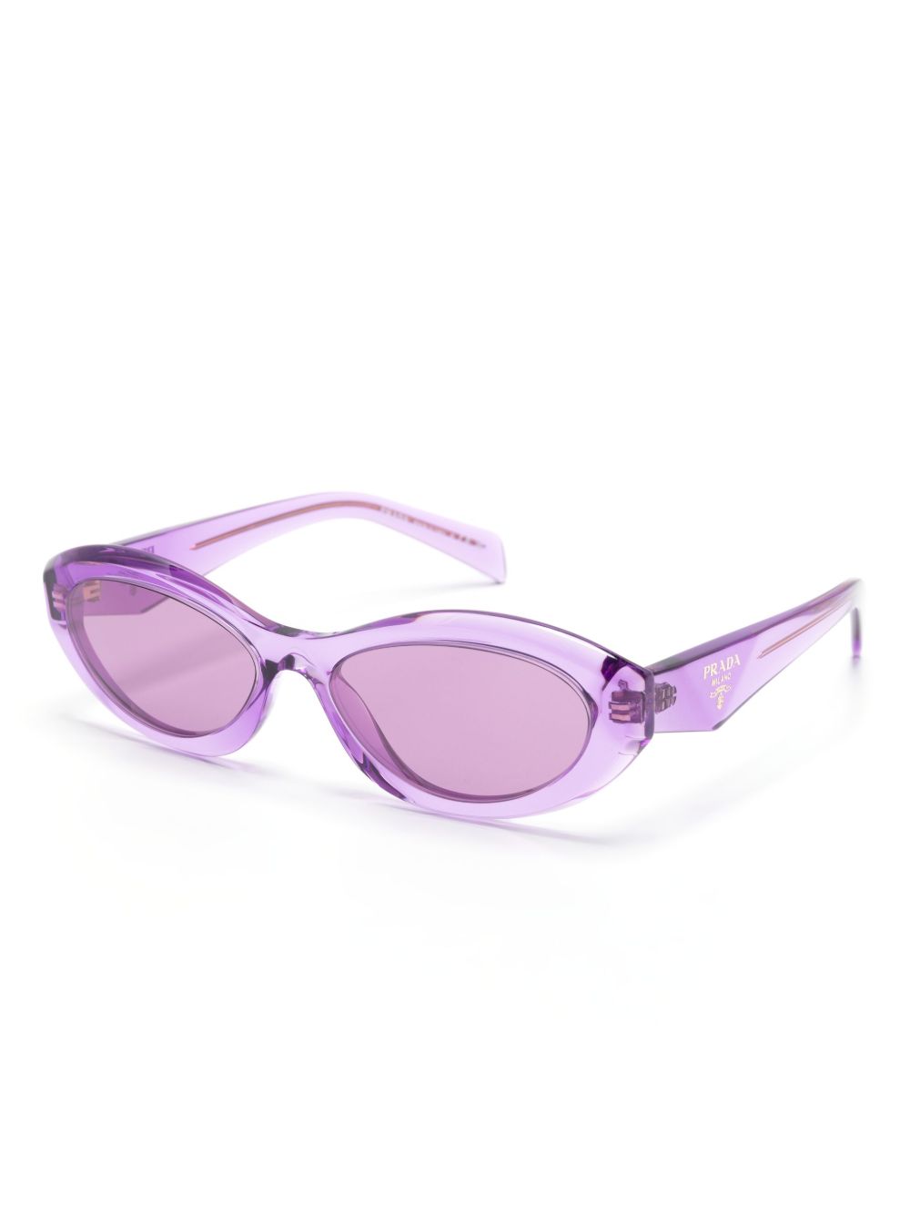 Prada Eyewear oval-frame Sunglasses | Purple | FARFETCH