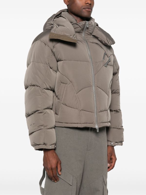 HELIOT EMIL Abstract Puffer Jacket | Green | FARFETCH