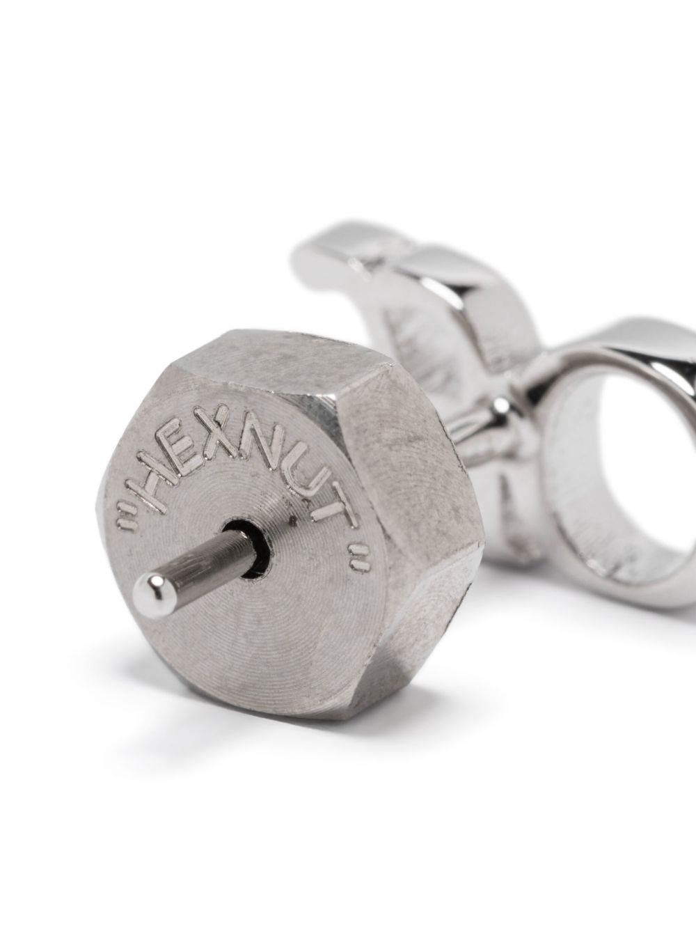 Off-White ロゴ ピアス | シルバートーン | FARFETCH JP