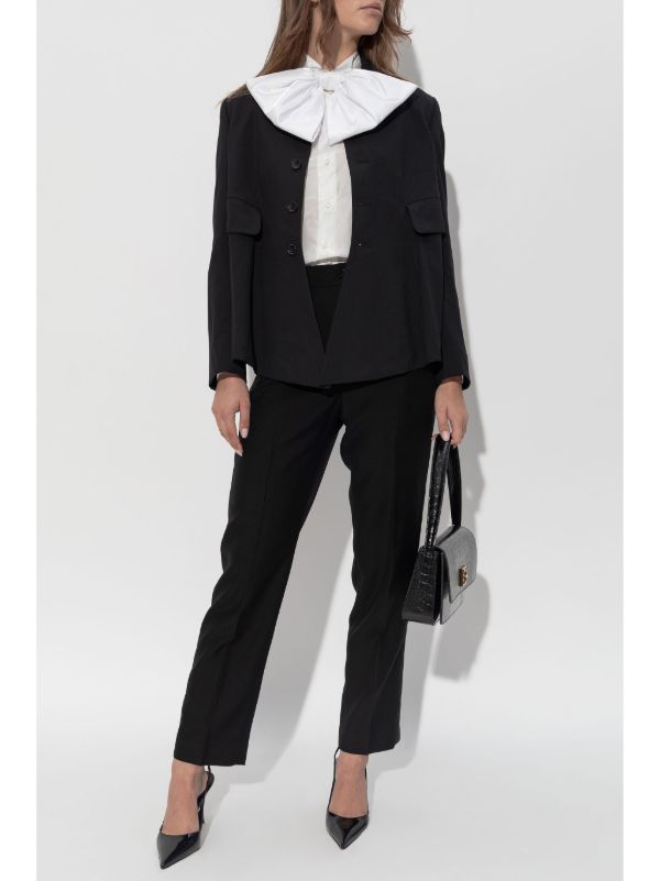 Noir Kei Ninomiya リボンディテール ブラウス | ホワイト | FARFETCH JP