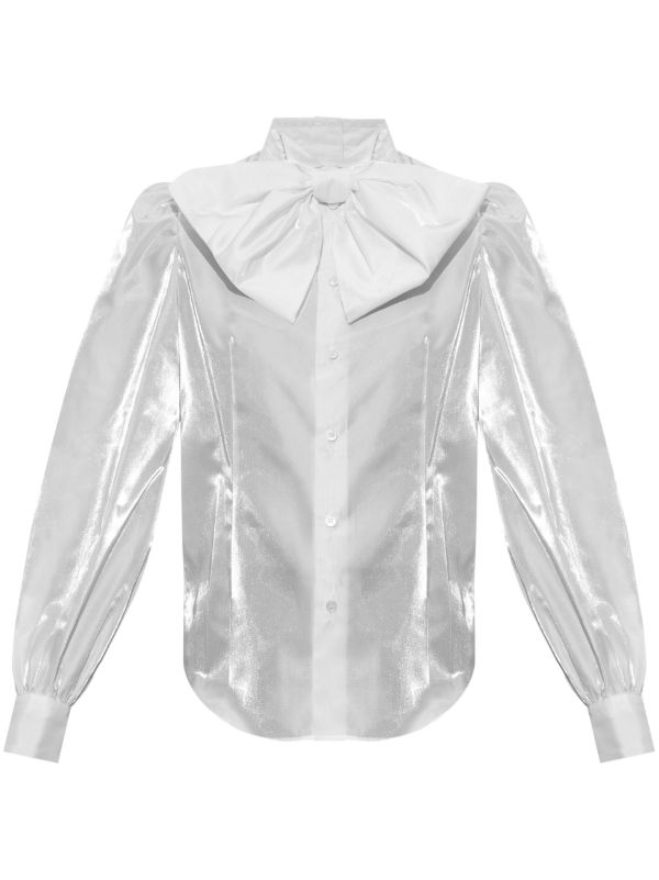 Noir Kei Ninomiya リボンディテール ブラウス | ホワイト | FARFETCH JP