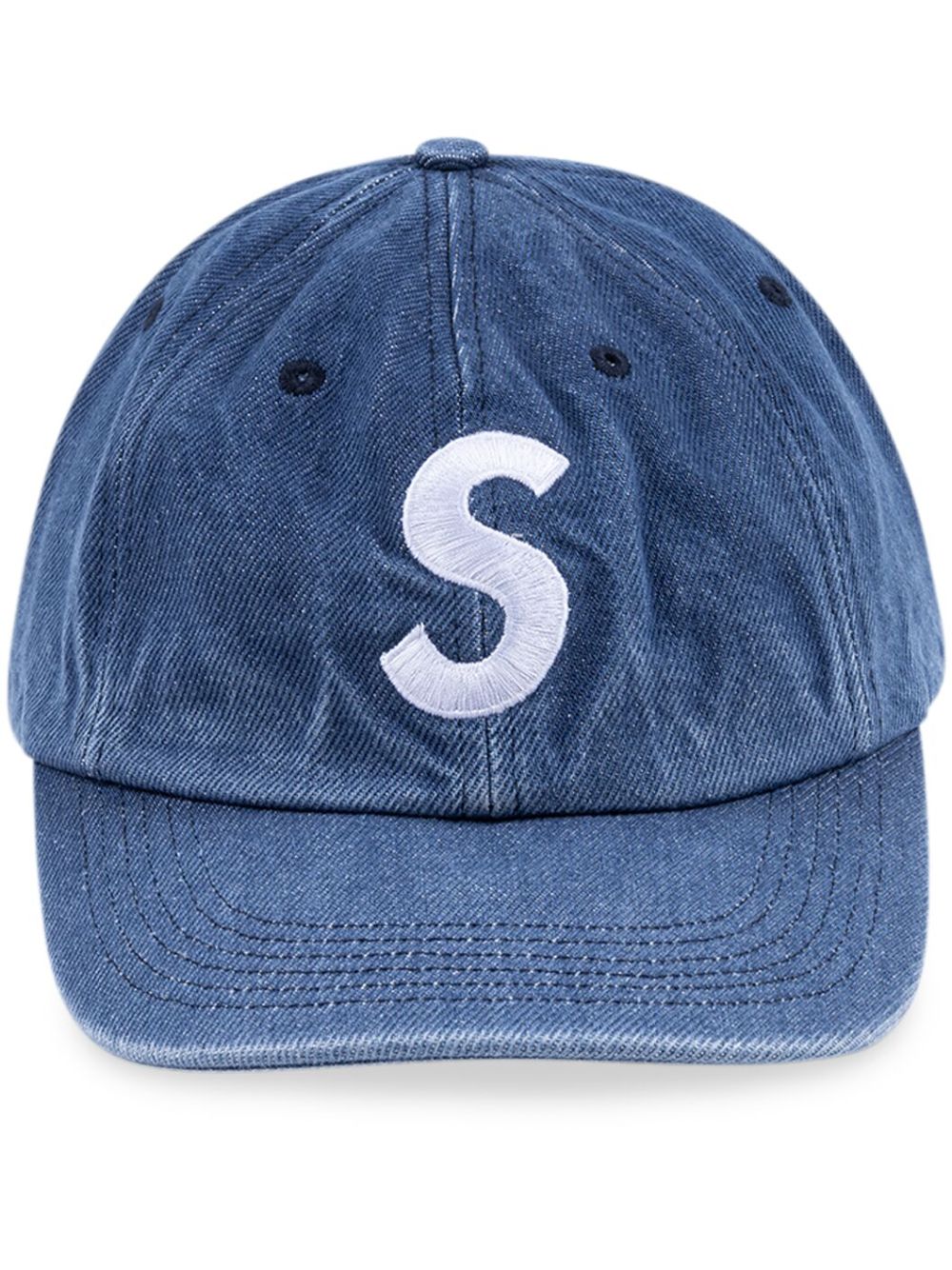 Supreme Pigment S Logo 6-Panel Cap | Blue | FARFETCH IN