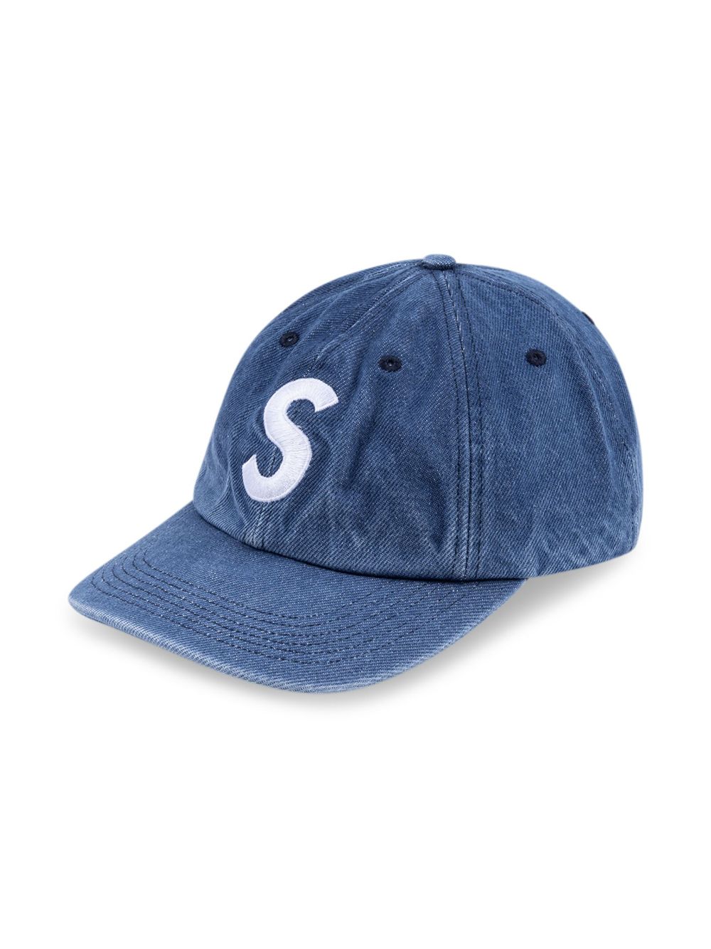 Supreme Pigment S Logo 6-Panel Cap | Blue | FARFETCH