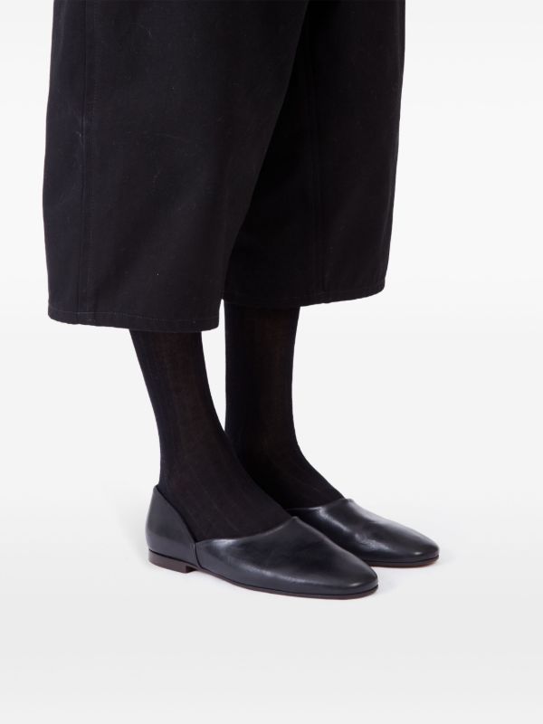 Maison Margiela レザー スリッポン | ブラック | FARFETCH JP