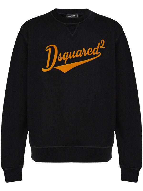 DSQUARED2 フロックロゴ スウェットシャツ | ブラック | FARFETCH JP