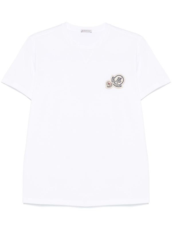 Moncler ダブルロゴ Tシャツ | ホワイト | FARFETCH JP