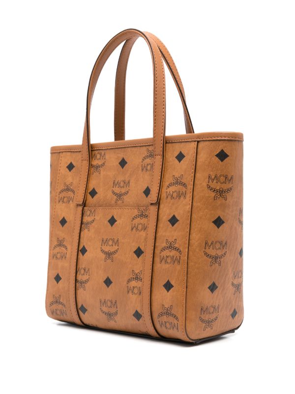 MCM logo-print Tote Bag | Brown | FARFETCH