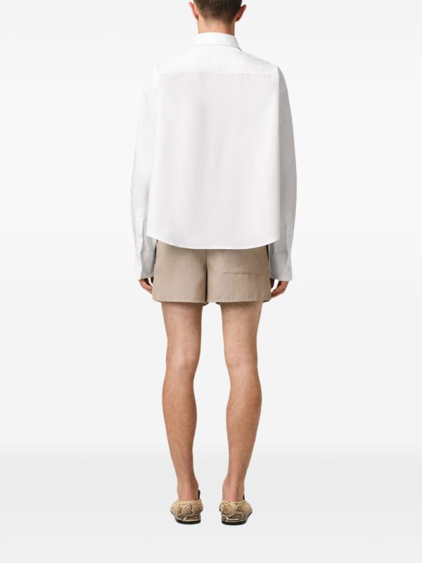 AMI Paris クロップド シャツ | ホワイト | FARFETCH JP