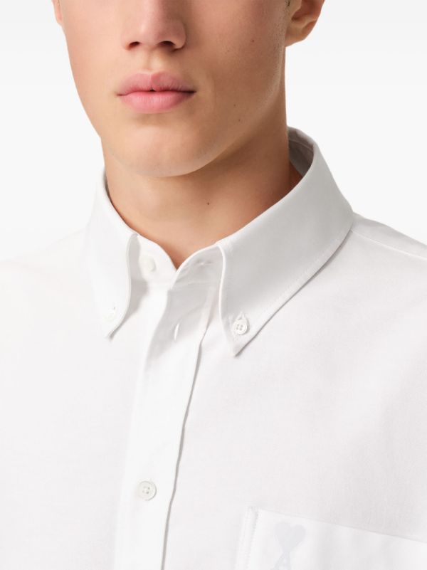 AMI Paris クロップド シャツ | ホワイト | FARFETCH JP