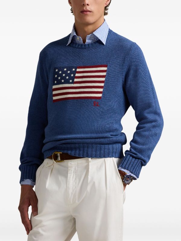 Polo Ralph Lauren Flag セーター | ブルー | FARFETCH JP