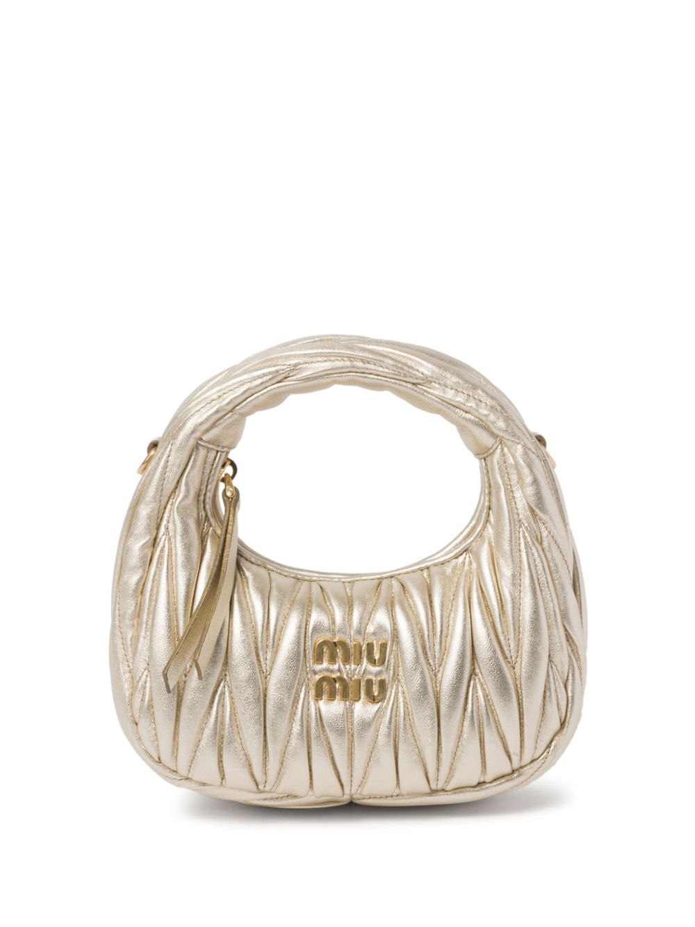 Miu Miu Wander Mini Bag | Gold | FARFETCH