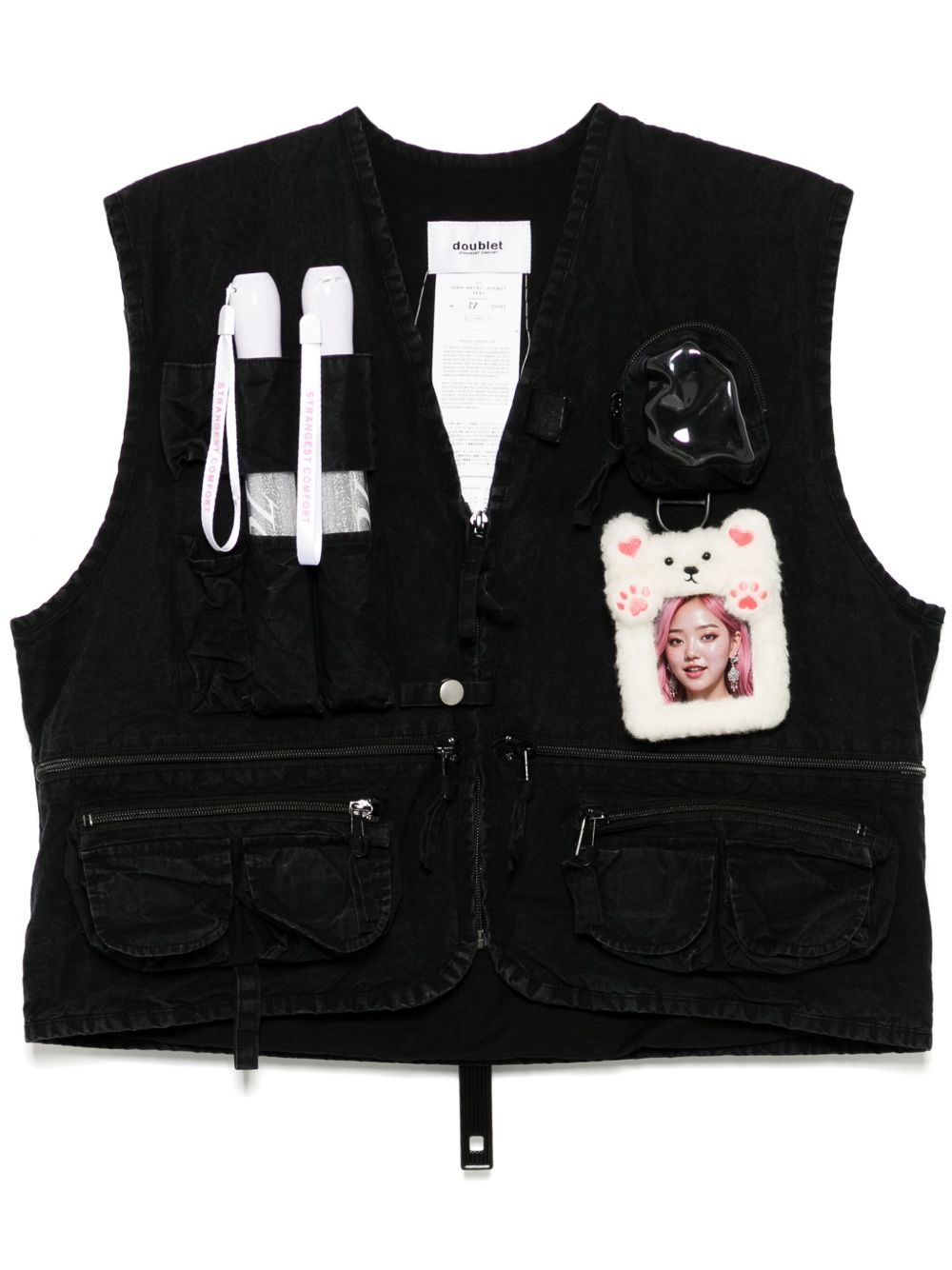Doublet Oshi-Katsu Pocket Gilet | Black | FARFETCH AO