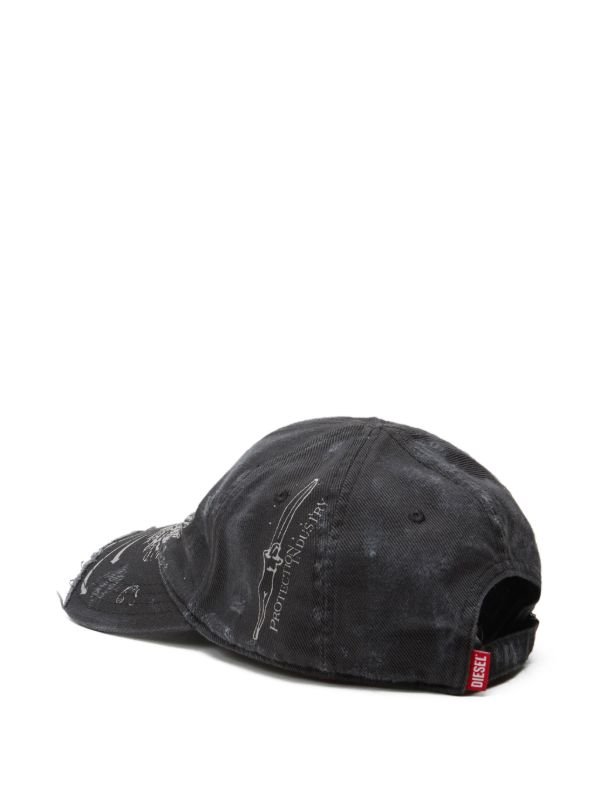 Diesel ダメージ キャップ | グレー | FARFETCH JP