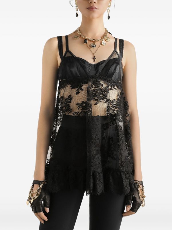 Dolce & Gabbana レース キャミソール | ブラック | FARFETCH JP