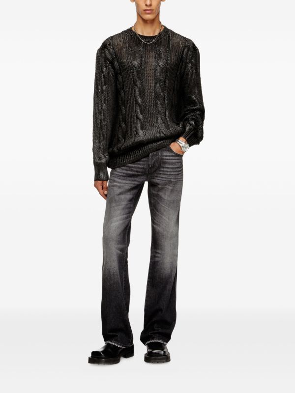 Diesel K-Michiu ケーブルニット セーター | ブラック | FARFETCH JP