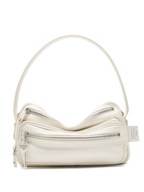 Acne Studios レザー ショルダーバッグ | ホワイト | FARFETCH JP
