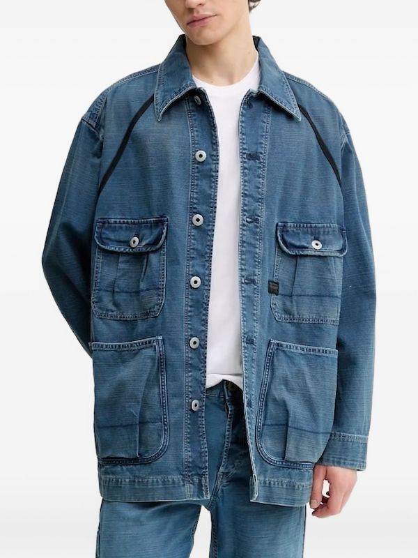 G-Star RAW ポケットディテール デニムジャケット | ブルー | FARFETCH JP