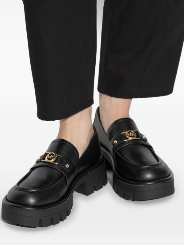 Michael Michael Kors チャンキーソール レザーローファー | ブラック