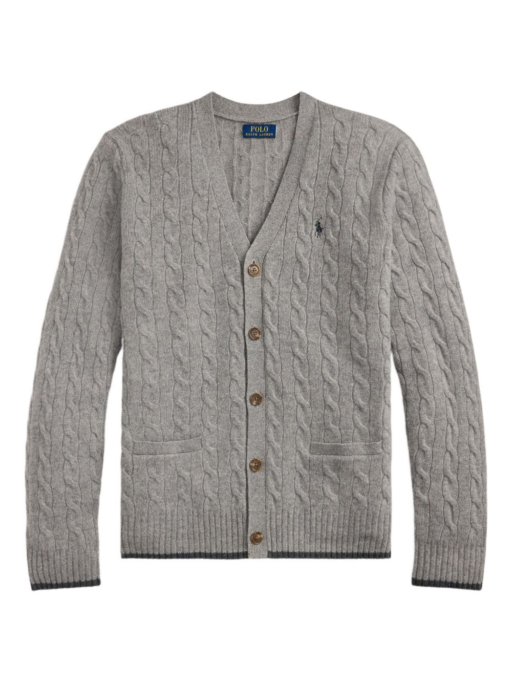 Polo by Ralph Lauren カーディガン L ニット QR グレー 中古・古着